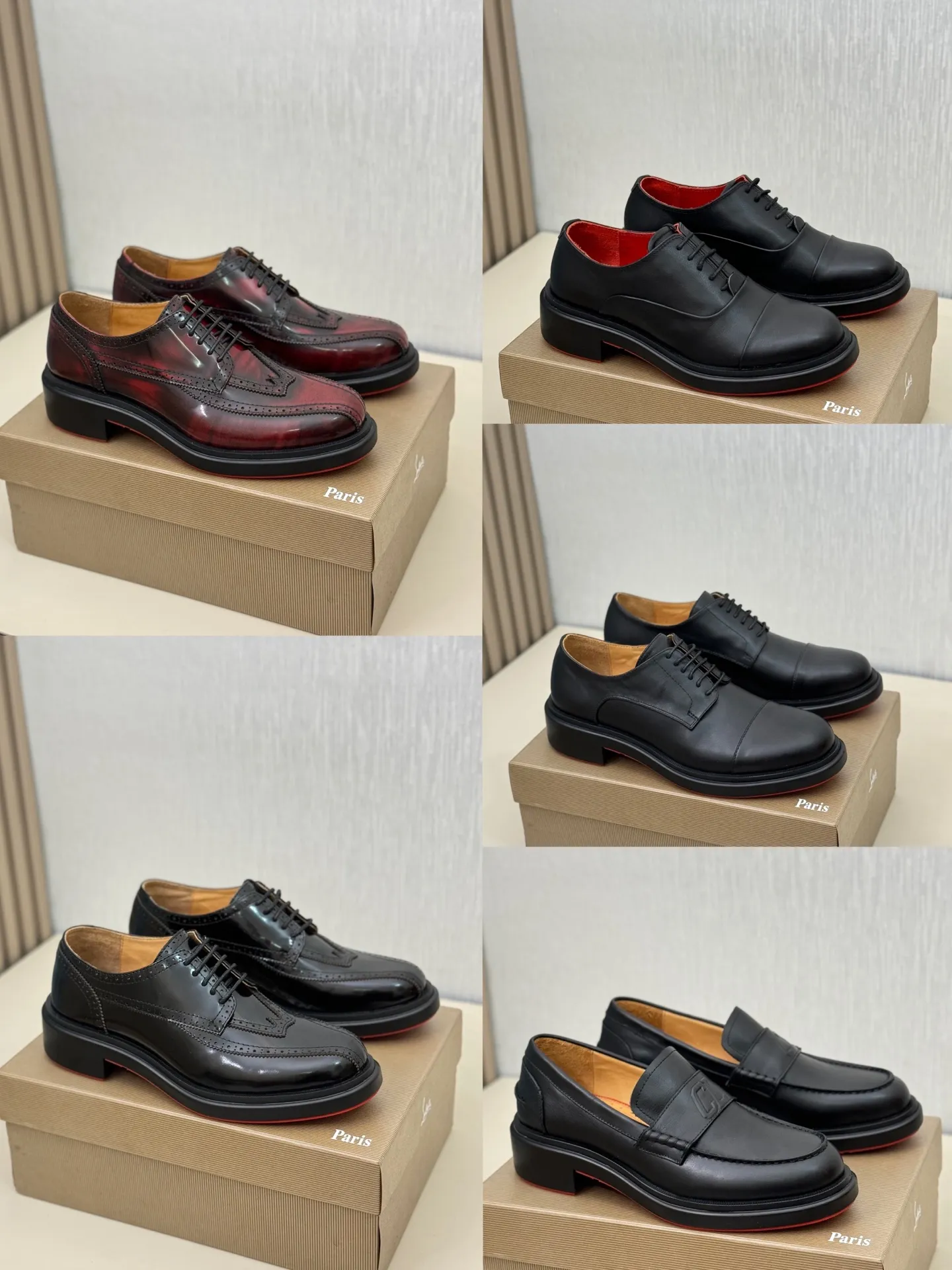 [CL～High-end men's red-soled shoes] Top P: 840💰. Size: 39-44 (38.45.46 can be customized) 🆑Top original order purchasing agent Imported open-edge bead fabric, the lining is made of water-dyed cowhide🉑️ Imported TPU rubber sole, wear-resistant and non-slip, full of European style.